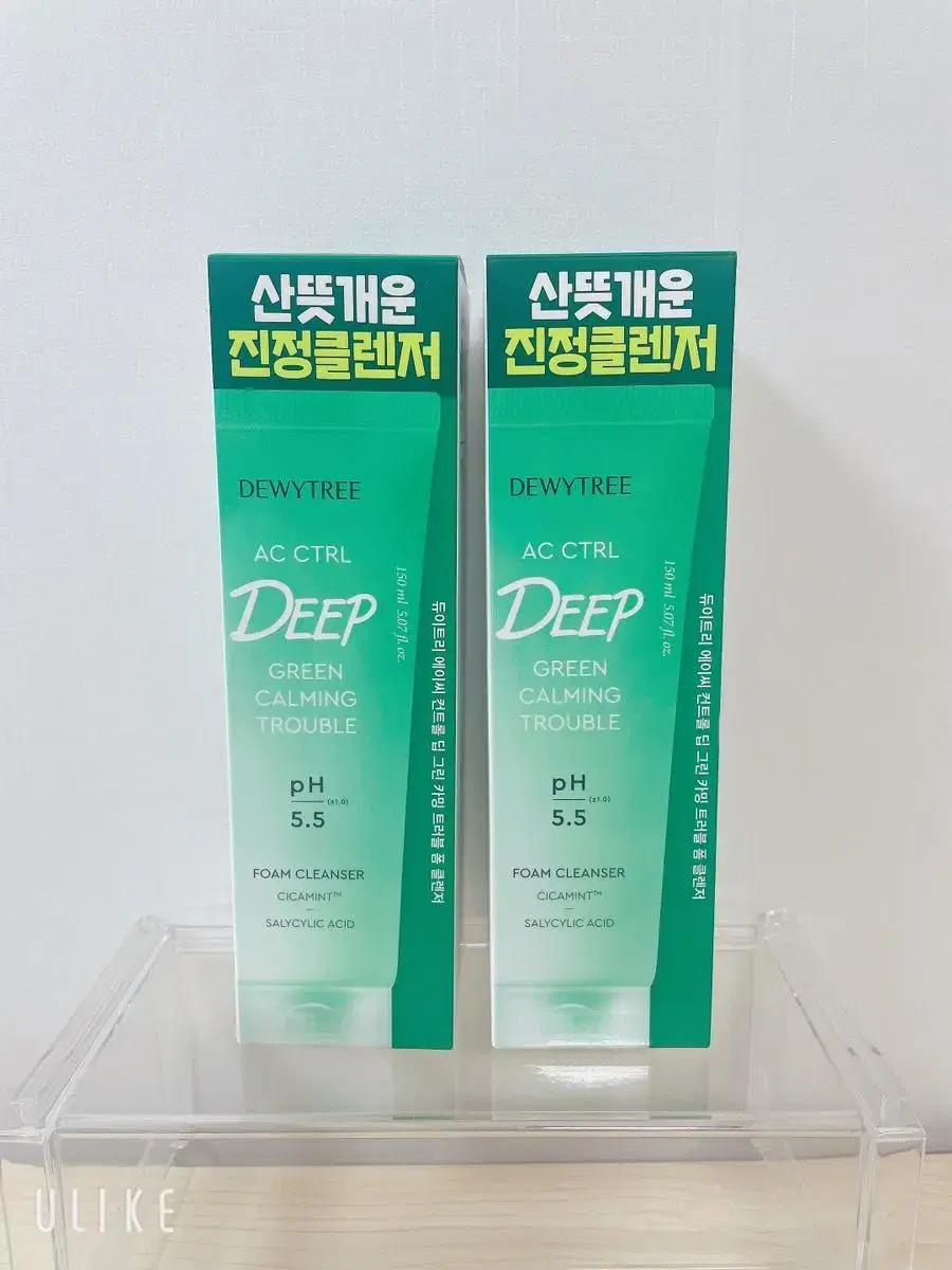 (새상품)듀이트리 AC컨트롤 딥 그린 카밍 트러블 폼 클렌저 150ml